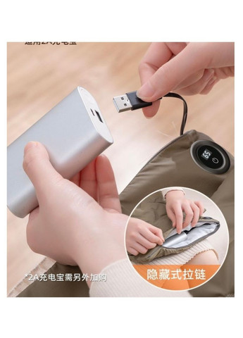 Електрична грілка для рук та тіла, від Powerbank, нагрів до 65°, 3 рівня потужності No Brand (369143816)