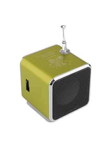 Портативна колонка, з FM-радіо, Bluetooth, роз'ємами micro SD/TF/USB, RGB-підсвічування, TD-V26, золотиста Lem Berger (315719710)