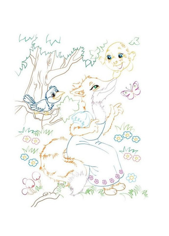 Велика розмальовка Розмальовка (Курочка ряба) (9789669477712) Пегас (316083999)