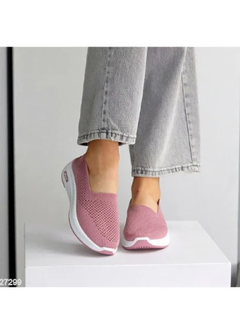 Розовые розовые мокасины No Brand