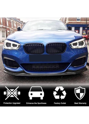 Накладка на передний бампер Lip V3 (для M-Sport 2015-2019, Карбон) для 1 серия F20/21 гг BMW 1-Series (389788378)