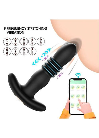 Анальная пробка с вибрацией и поступательными движениями Magic Jingers — Анальные игрушки No Brand (335863429)