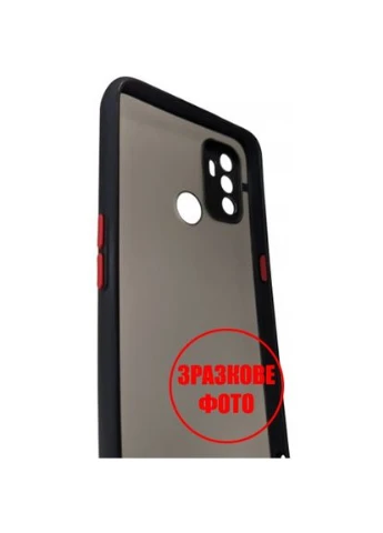 Чехол Bumper Matte для Xiaomi Redmi 9A Black/Red DM (386048537)