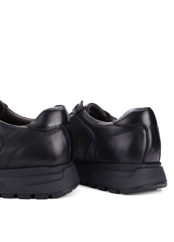 Чорні Осінні чоловічі кросівки 0587a-22-d01 чорний шкіра MIRATON