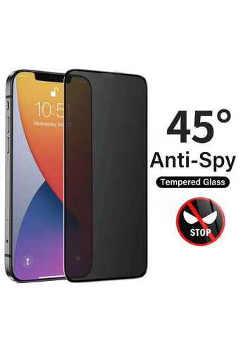 Захисне скло антишпигун на 13 PRO MAX AntiSpy full glass на айфон 13 про макс No Brand (367621947)