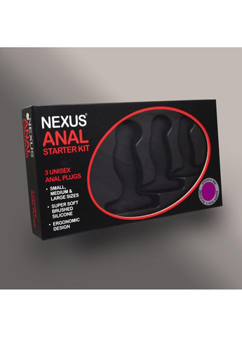 Набор анальных пробок из силикона Anal Starter Kit, 3 шт Nexus (289784622)