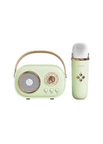 Колонка портативна з мікрофоном C-20 BT/TF/USB/FM 5 Вт Зелений Pulse (370974780)