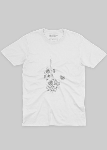 Біла демісезонна футболка для хлопчика з принтом супергероя - людина-павук (ts001-1-whi-006-014-001-b) Modno