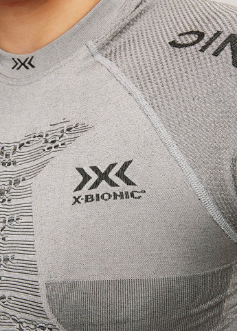 Сіра спортивна футболка чоловіча для бігу X-Bionic Fennec 4.0