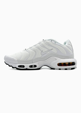 Білі Осінні кросівки чоловічі і жіночі nike air max tn plus white | найк аір макс тн плюс білі No Brand