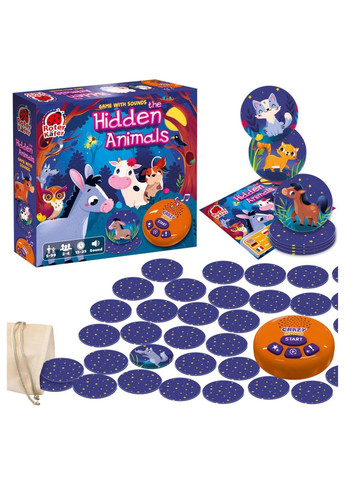 Гра настільна зі звуковим модулем "Хованки зі звірятами" RK1220-02 Roter Kafer (329297742)