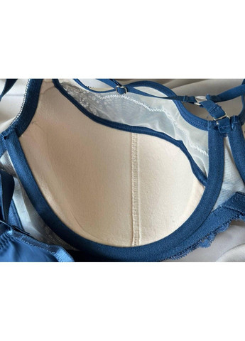 Синий бюстгальтер с портупеей 11841 синий Lanny Mode