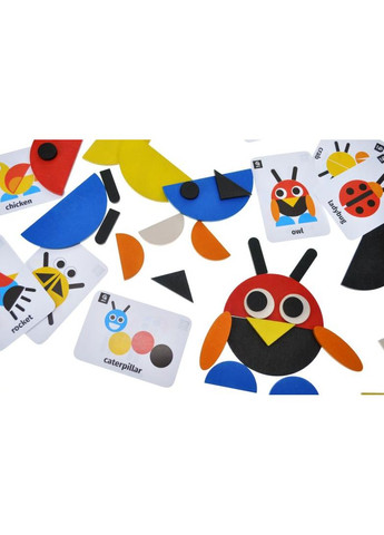 Развивающая деревянная игра QB700-005 "Фигурная мозаика" 30 дет. qbee (368709310)