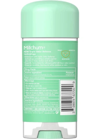 Дезодорант-антиперспирант Advanced Gel Shower Fresh, 96 г Mitchum (381421282)