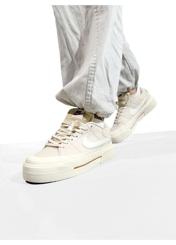Бежеві Осінні кросівки чоловічі nike court legacy beige найк коурт легасі No Brand