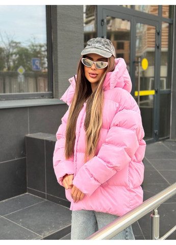 Рожевий зимній Пуховик No Brand