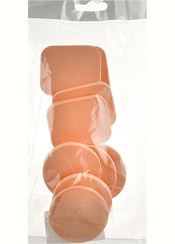 Набор спонжей для тональных оснований и пудры 10в1, квадрат и овал PF-02 10шт (838224-27056834) Puffic Fashion (365822807)