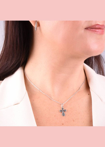 Срібний хрест з молитвою (5105) IRIJ (331870980)