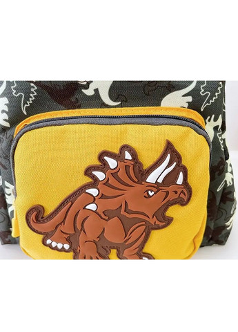 Рюкзак для детей с регулируемыми ремнями петлей для переноски полиэстер 25х20х11 см (477571-Prob) Серый с динозавром Unbranded (298112428)