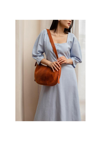 Кожаная женская сумка Круассан светло-коричневая BlankNote сумка бохо (348359352)