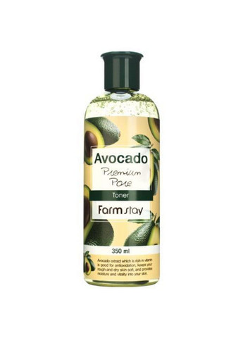 Тонер зволожуючий для обличчя з авокадо avocado premium pore toner FarmStay (282590093)