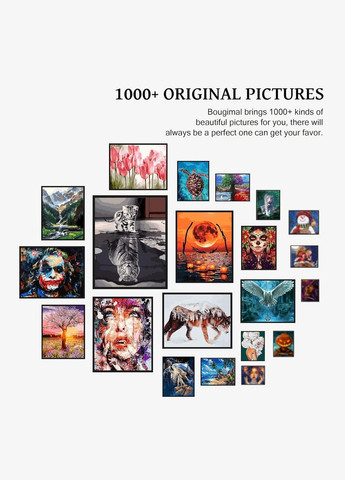 Картина за номерами Bougimal "Жінка та Лисиця", набір для малювання акрилом, 40x50 см, без рамки No Brand (349729365)