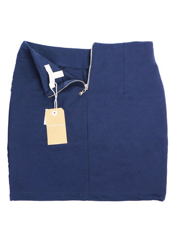 Синяя женская мини-юбка с гипюром s темно синий springfield Lidl