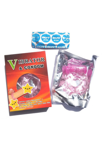 Набор виброкольцо и презерватив "Vibrator and condom" от Baile LyBaile (298481147)