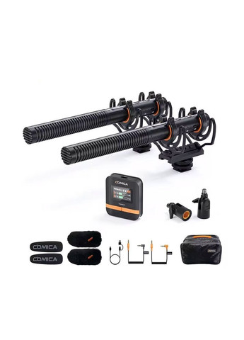 Направлен двухканальный беспроводной микрофон CVM-VM40 Combo с двумя передатчиками (микрофон-рекордер) Comica (322858952)