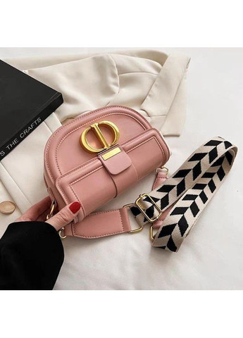 Якісна маленька сумка крос-боді, Крістіан Діор сумка сідло рожевого кольору з грубим ремінцем Christian Dior (362588079)