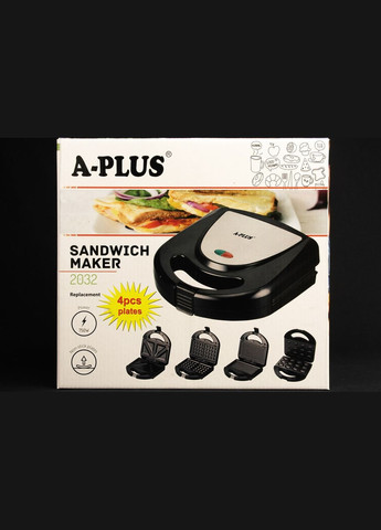 Сендвичница A-Plus AP-2032 4в1 750 Вт А-Плюс (364770971)