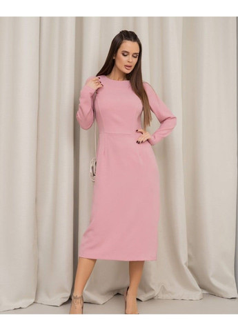 Розовое повседневный платье 13842 xl розовый ISSA PLUS
