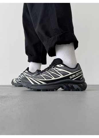 Чорні Осінні кросівки чоловічі salomon xt-6 gore-tex black саломон xt-6 No Brand