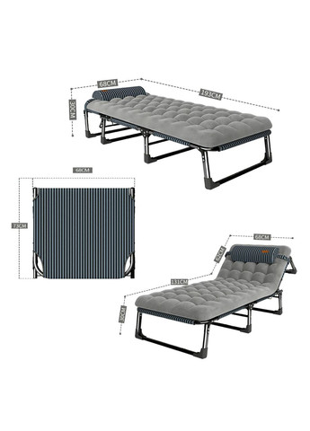 Раскладная кровать шезлонг FB-S01PP + матрас WCG (342120576)