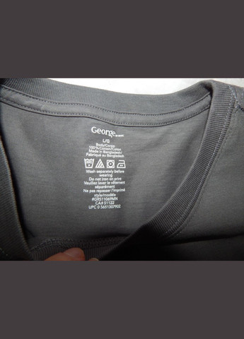 Серая мужская футболка оригинал р. 50 083мф George