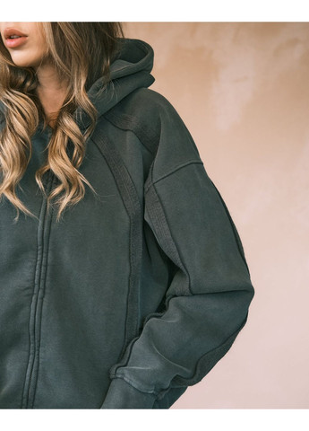 Оверсайз Зіп Худі з полосками. Теплий, м'який фліс No Brand (366547352)