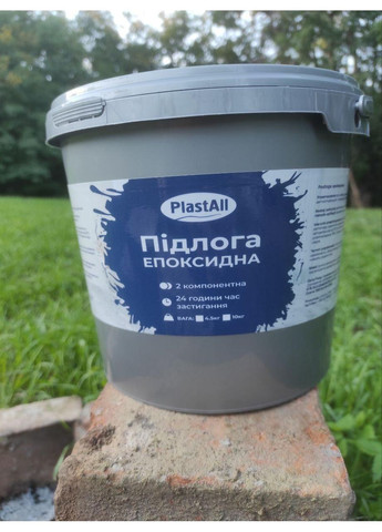 Эпоксидные наливные полы для гаража и склада 4.8 кг Plastall (366322752)