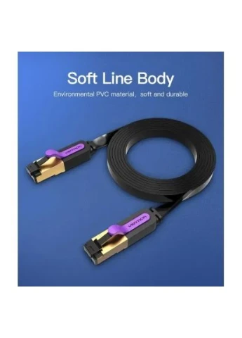 Патч-корд (ICABD) Vention 0.5м, FTP cat 7 RJ-45 black (388932889)