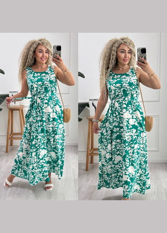 Зелена повсякденний, кежуал жіноча сукня Style Point з абстрактним візерунком