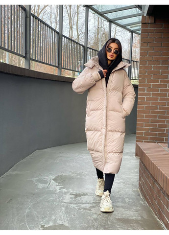 Бежевый зимний Пуховик Vakko