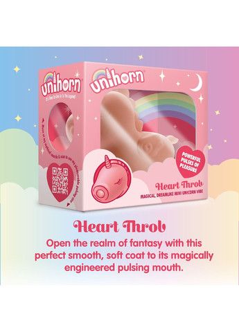 Вібратор-єдиноріжка Heart Throb, з пульсацією - CherryLove Unihorn (369666147)