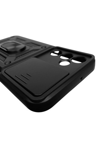 Чохол для Galaxy A25 5G SM-A256B броньований з кільцем зі шторкою на самсунг а25 5г чорний rg1 Samsung (366019883)