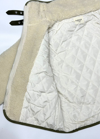 Светло-бежевая демисезонная куртка из искусственной овчины демисезонная No Brand