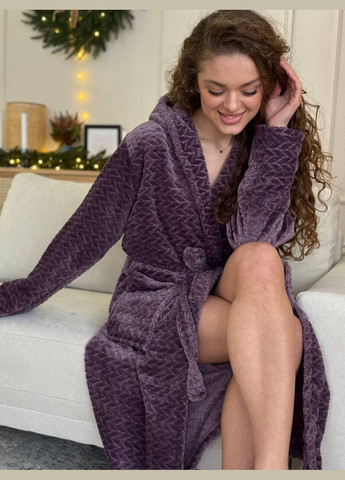 Длинный махровый халат с капюшоном. Vakko (303497712)