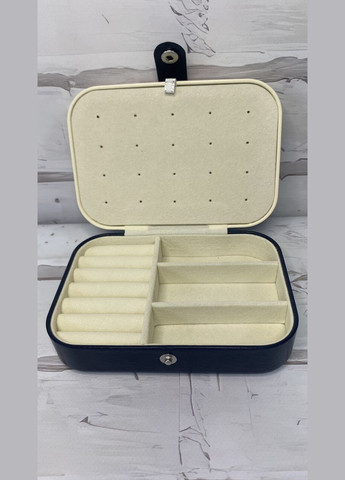 Органайзер для прикрас Скринька 16,5х11,5х5 см Біло-синя No Brand (349829180)