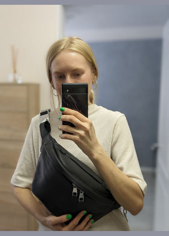 Сумка-бананка кожаная Vishnya (283018047)