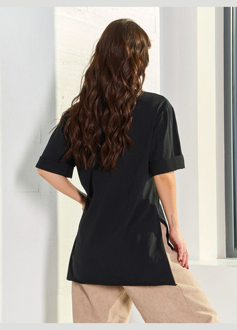 Стильна бавовняна футболка оверсайз No Brand - (322579024)