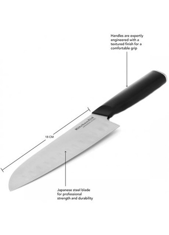 Ніж сантоку Coreline 18 см (KOG7IKSSOHOBA) KitchenAid (323121208)