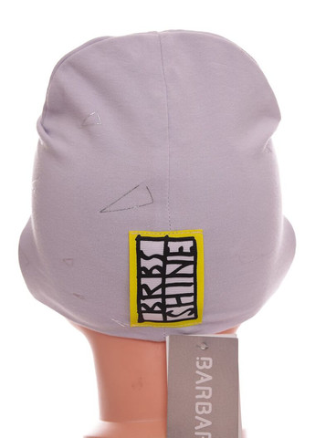 Шапка трикотажная для девочки с сердцем светло-серая 12м+ (50956) BABYKROHA (317042697)