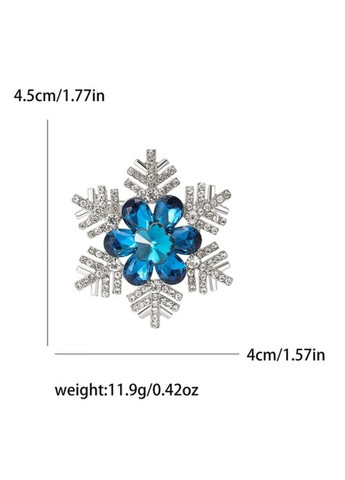 Брош Сніжинка новорічна (8155) Dobroznak (366668069)